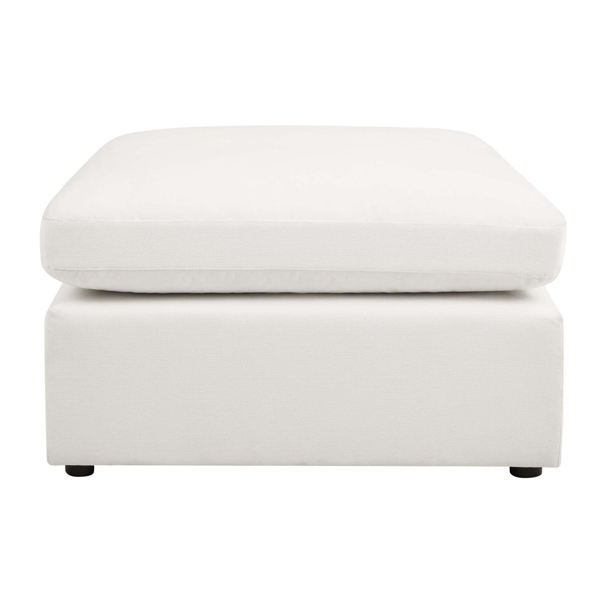 Dusklia - Cairo Feather Pouffe - Vanilla