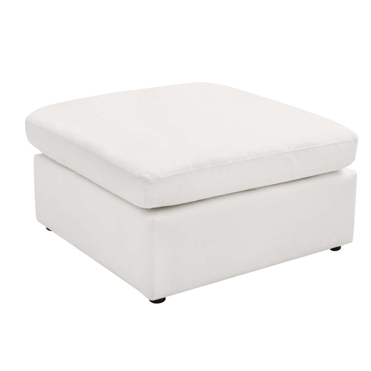 Dusklia - Cairo Feather Pouffe - Vanilla