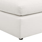 Dusklia - Cairo Feather Pouffe - Vanilla