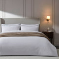 Dusklia - Cambridge 200 Thread Count Duvet Cover - Cotton - White/Black