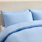 Dusklia - Cambridge 200 Thread Count Duvet Cover - Light Blue