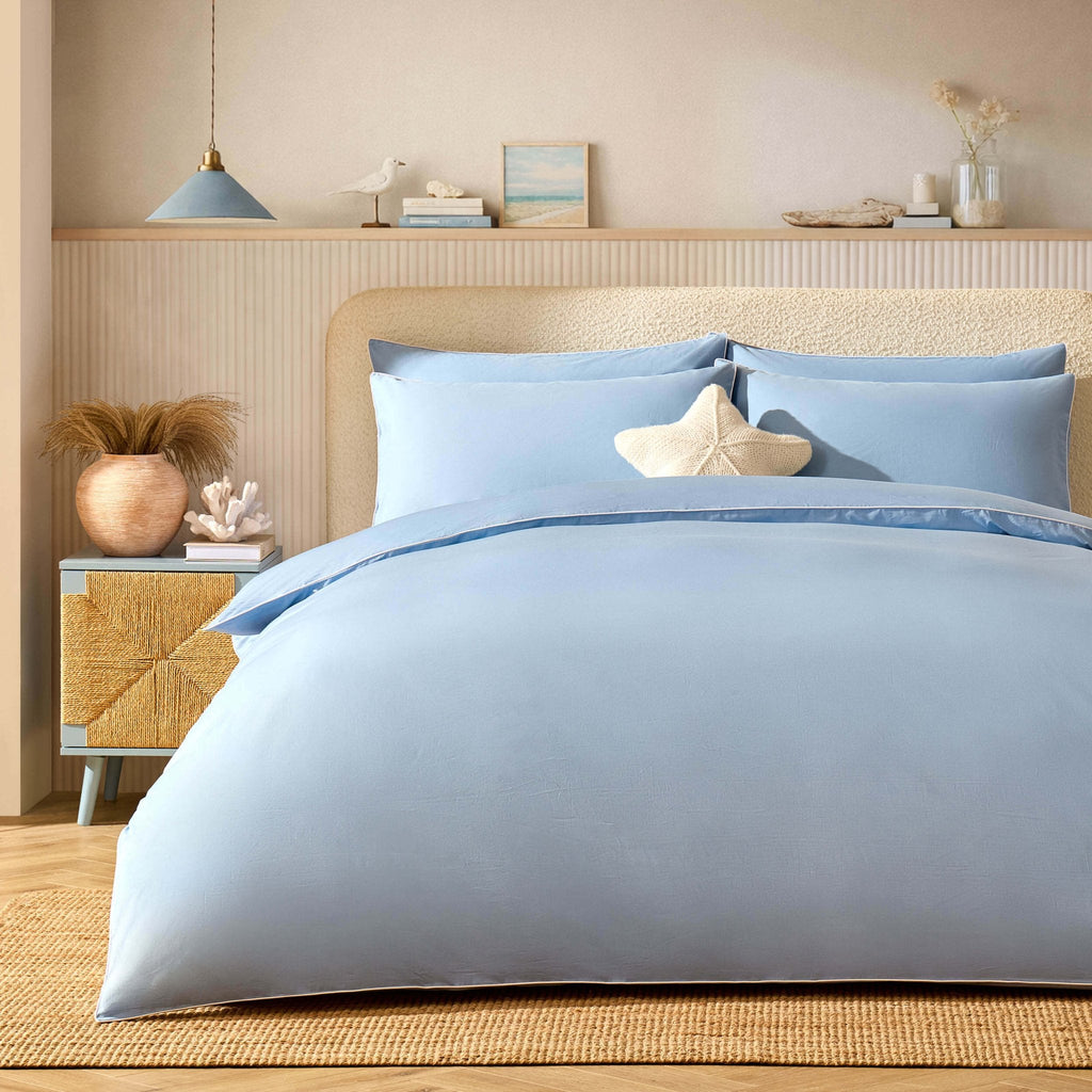 Dusklia - Cambridge 200 Thread Count Duvet Cover - Light Blue