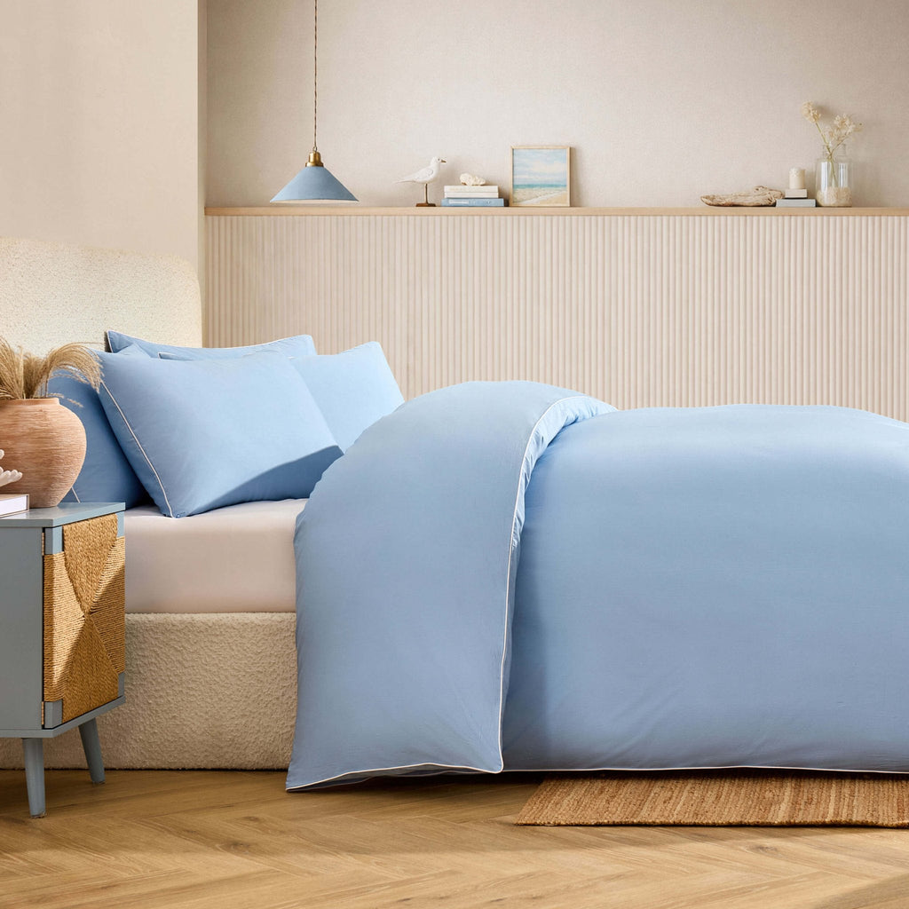 Dusklia - Cambridge 200 Thread Count Duvet Cover - Light Blue