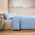 Dusklia - Cambridge 200 Thread Count Duvet Cover - Light Blue
