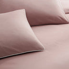 Dusklia - Cambridge 200 Thread Count Duvet Cover - Cotton - Dusky Rose