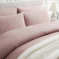 Dusklia - Cambridge 200 Thread Count Duvet Cover - Cotton - Dusky Rose