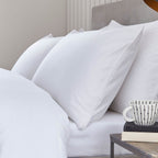 Dusklia - Cambridge 200 Thread Count Duvet Cover - Cotton - White