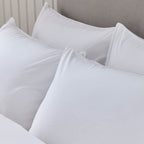 Dusklia - Cambridge 200 Thread Count Duvet Cover - Cotton - White