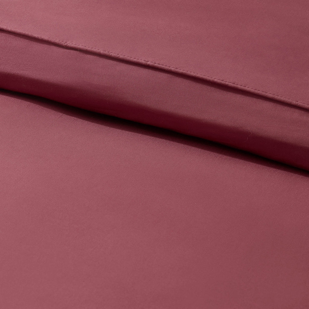 Dusklia - Cambridge Piped Edge 200 Thread Count Duvet Cover - Dark Berry