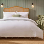 Dusklia - Cambridge with Bows 200 Thread Count Duvet Cover - Sage