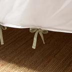 Dusklia - Cambridge with Bows 200 Thread Count Duvet Cover - Sage