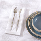 Dusklia - Cannes Matelassé 300 Thread Count Set of 4 Napkins - White