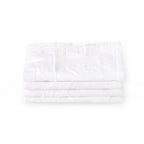Dusklia - Cannes Matelassé 300 Thread Count Set of 4 Napkins - White