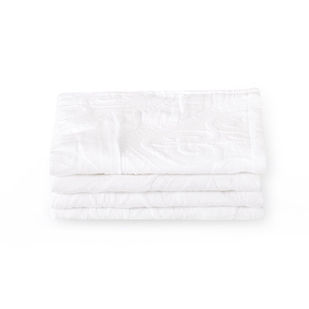 Dusklia - Cannes Matelassé 300 Thread Count Set of 4 Napkins - White