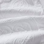 Dusklia - Cannes Matelassé 300 Thread Count Set of 4 Napkins - White