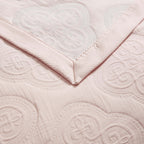 Dusklia - Cannes Matelassé Bedspread - Ballet Slipper