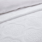 Dusklia - Cannes Matelassé Bedspread - White