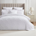 Dusklia - Cannes Matelassé Bedspread - White