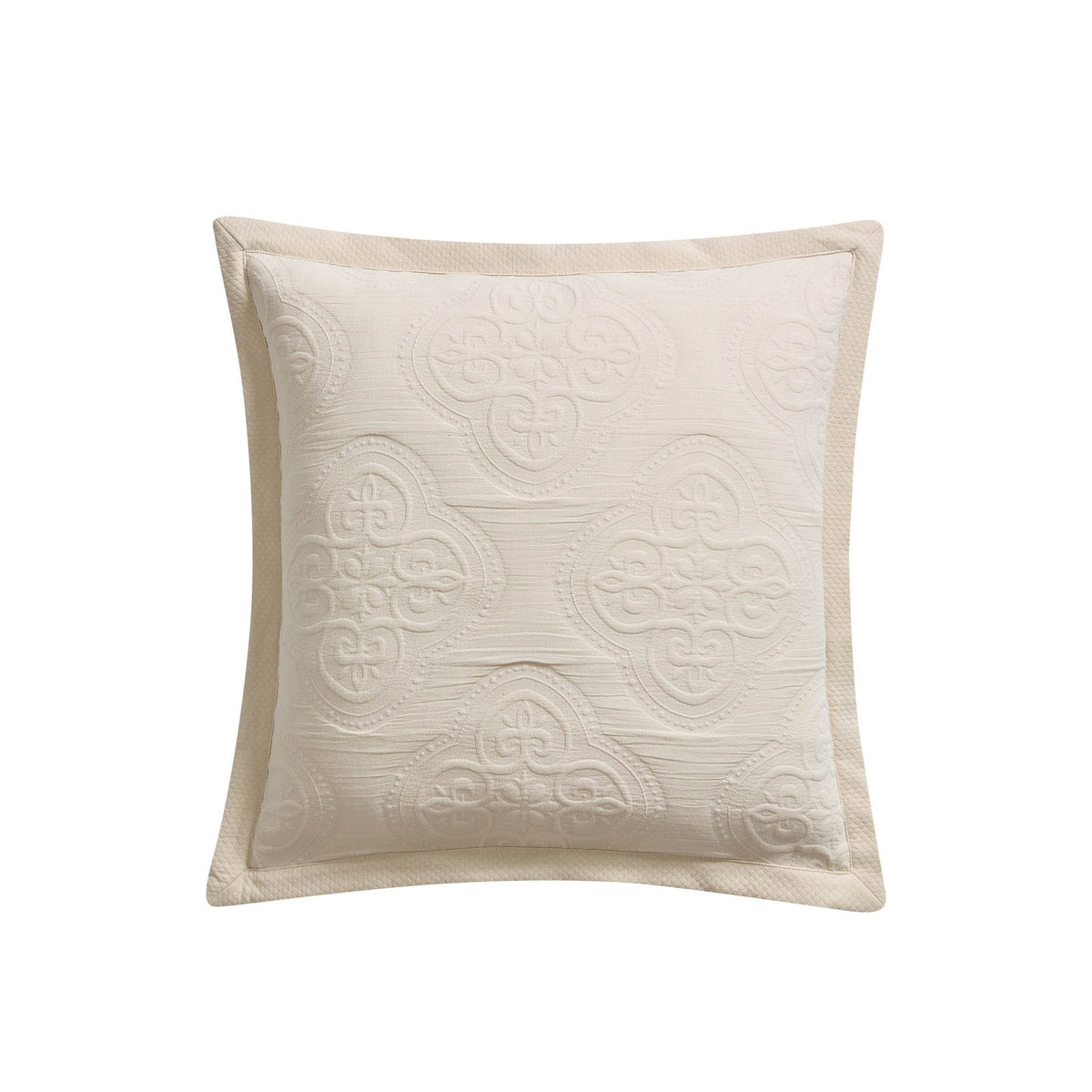 Dusklia - Cannes Matelassé Cushion Cover - Wheat