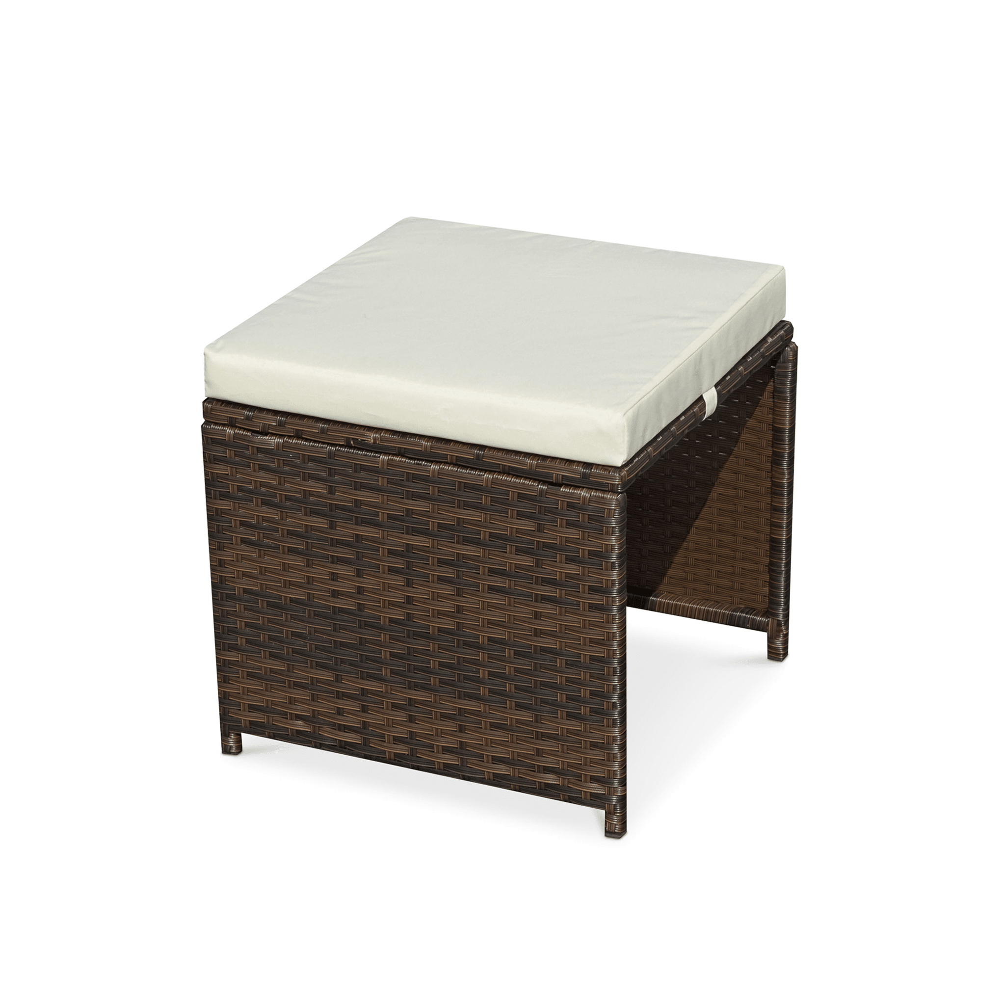Dusklia - Cannes Outdoor 8-Seater Dining Set - Brown