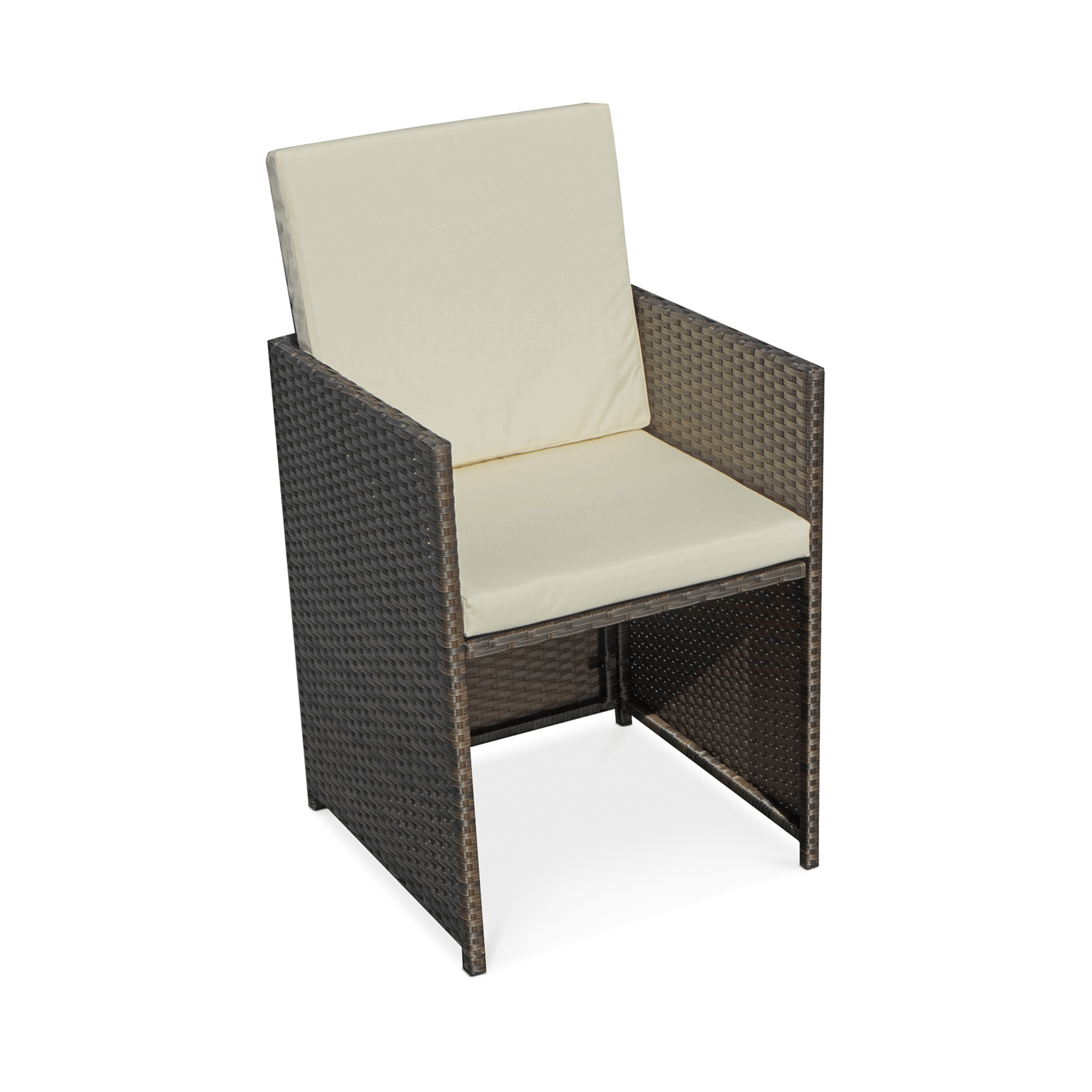 Dusklia - Cannes Outdoor 8-Seater Dining Set - Brown