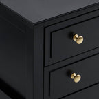 Dusklia - Carolina 2 Drawer Bedside Table - Black
