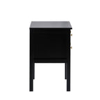 Dusklia - Carolina 2 Drawer Bedside Table - Black
