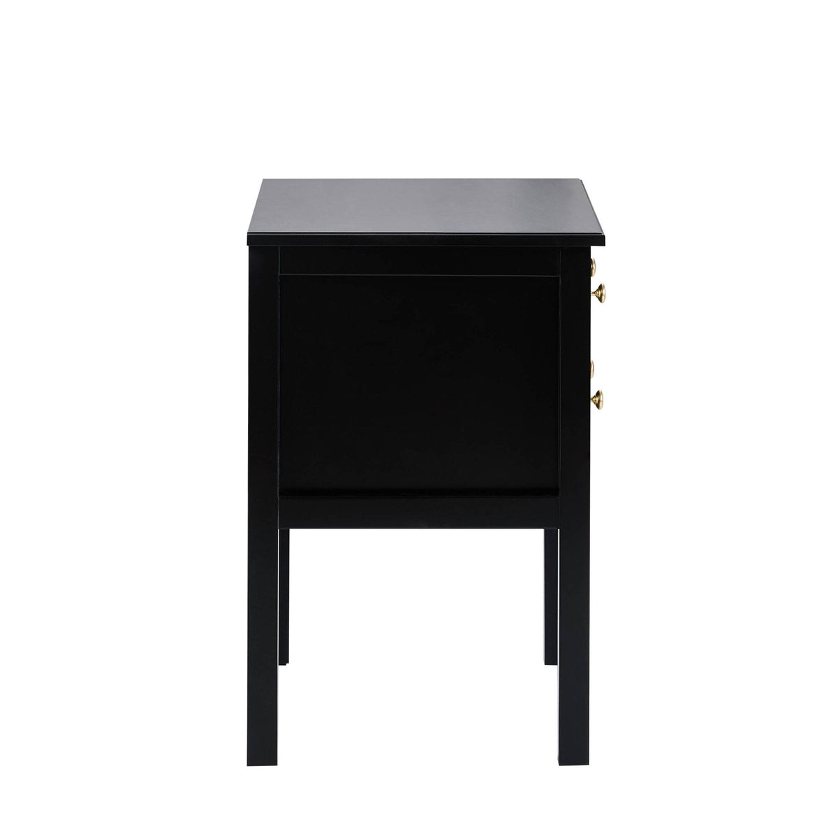 Dusklia - Carolina 2 Drawer Bedside Table - Black