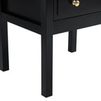 Dusklia - Carolina 2 Drawer Bedside Table - Black