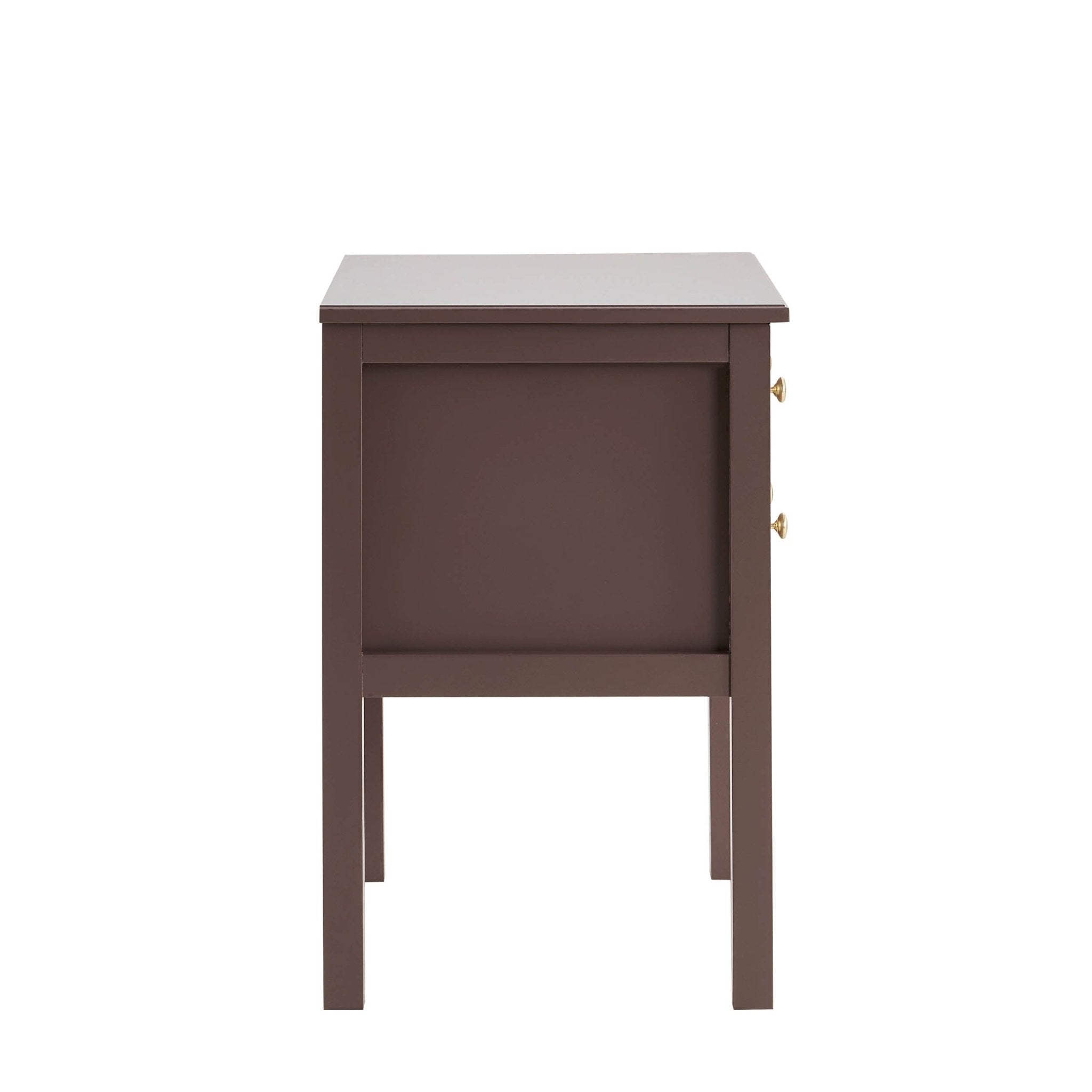 Dusklia - Carolina 2 Drawer Bedside Table - Mocha