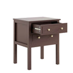 Dusklia - Carolina 2 Drawer Bedside Table - Mocha