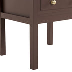 Dusklia - Carolina 2 Drawer Bedside Table - Mocha