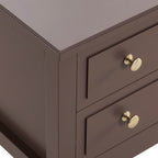 Dusklia - Carolina 2 Drawer Bedside Table - Mocha
