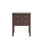 Dusklia - Carolina 2 Drawer Bedside Table - Mocha