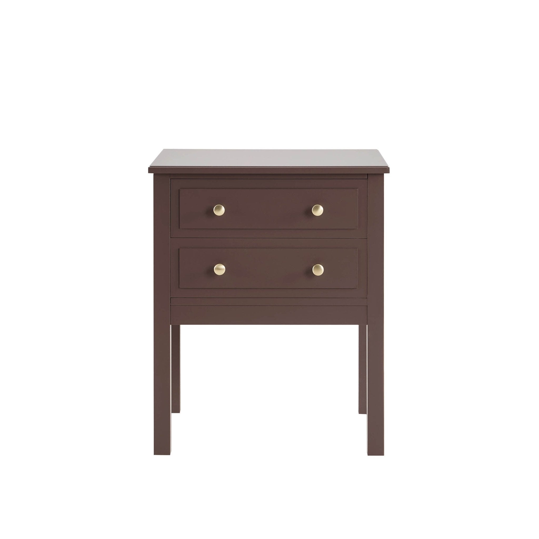 Dusklia - Carolina 2 Drawer Bedside Table - Mocha