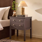 Dusklia - Carolina 2 Drawer Bedside Table - Mocha