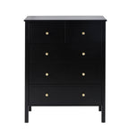 Dusklia - Carolina 5 Drawer Chest - Black