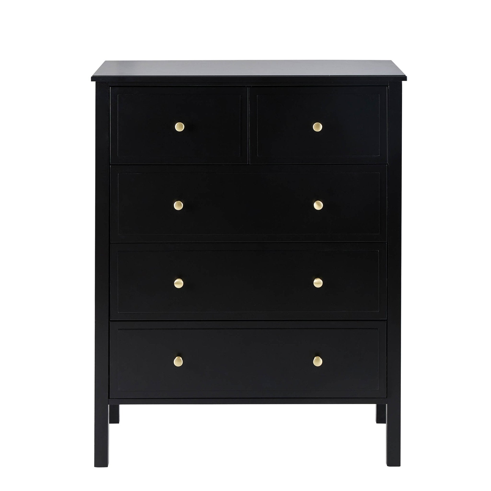 Dusklia - Carolina 5 Drawer Chest - Black