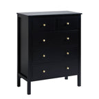 Dusklia - Carolina 5 Drawer Chest - Black