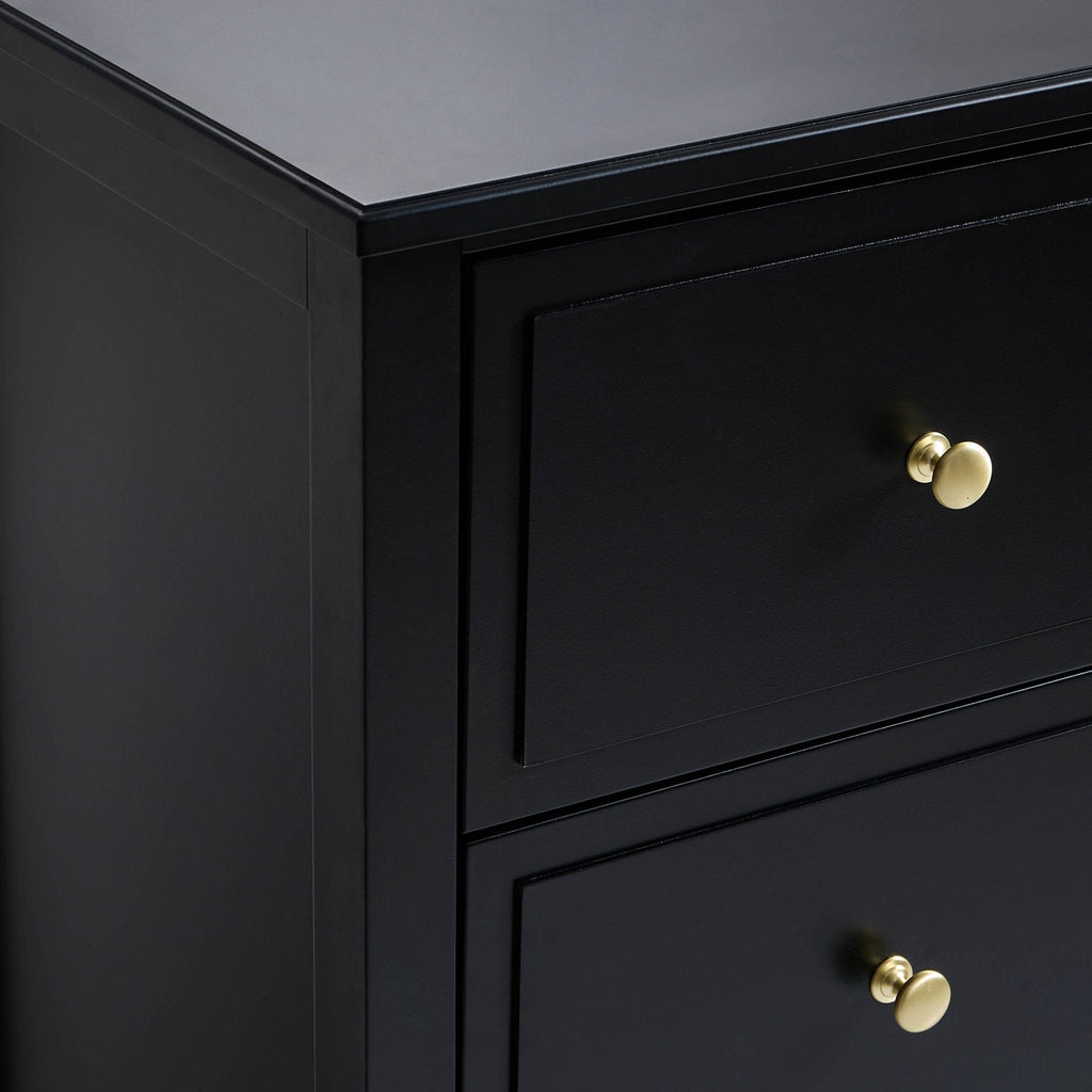 Dusklia - Carolina 5 Drawer Chest - Black