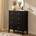 Dusklia - Carolina 5 Drawer Chest - Black