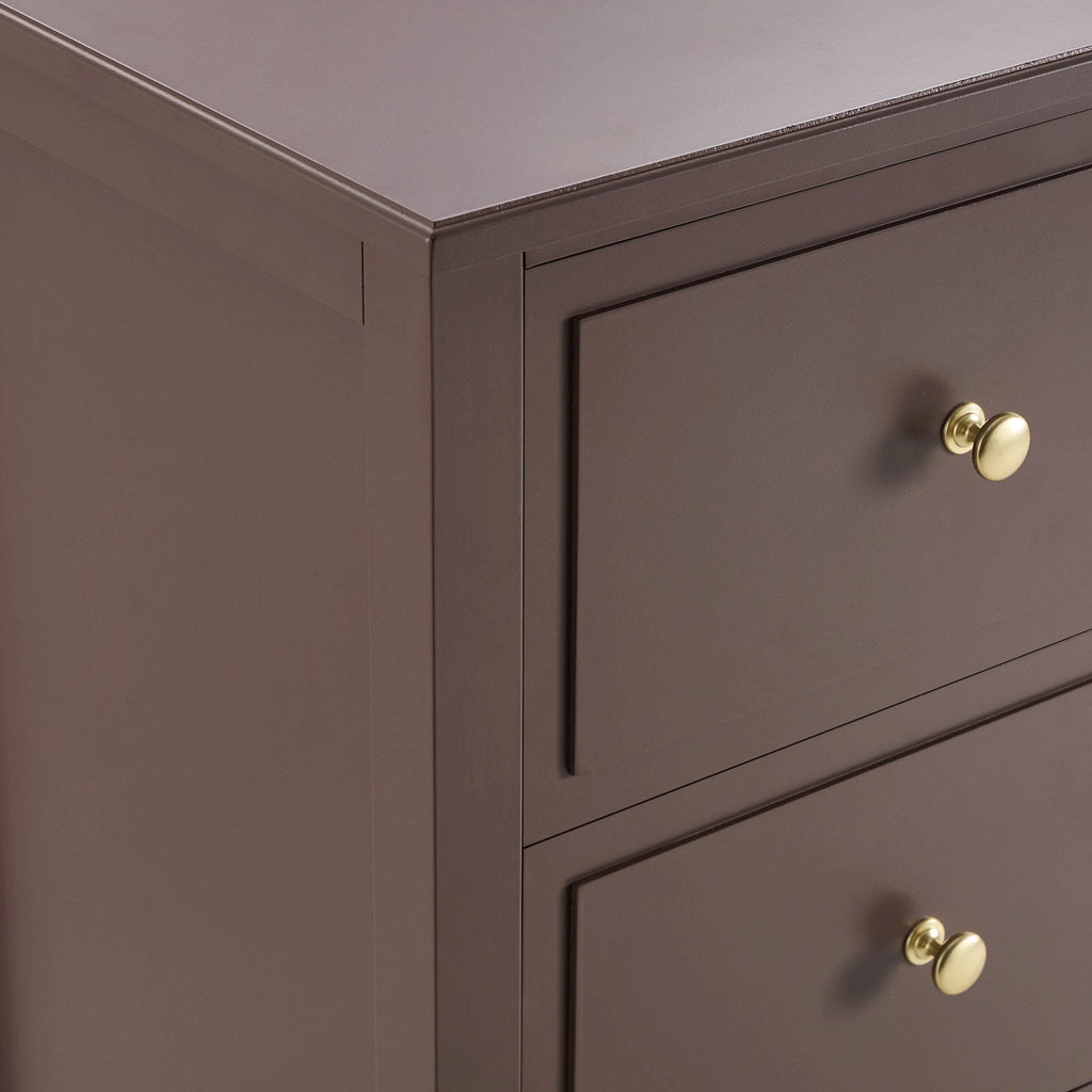 Dusklia - Carolina 5 Drawer Chest - Mocha