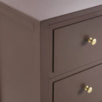 Dusklia - Carolina 5 Drawer Chest - Mocha