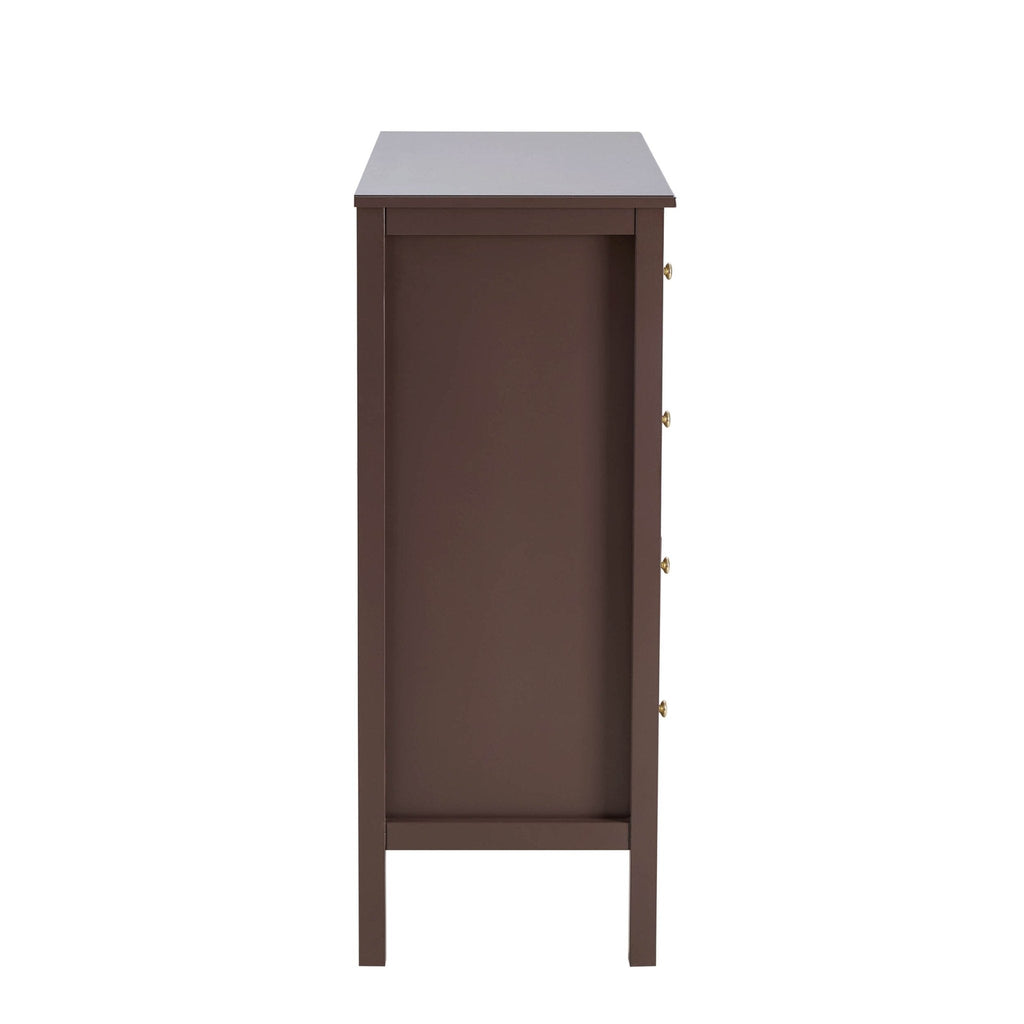 Dusklia - Carolina 5 Drawer Chest - Mocha