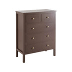 Dusklia - Carolina 5 Drawer Chest - Mocha