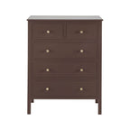 Dusklia - Carolina 5 Drawer Chest - Mocha