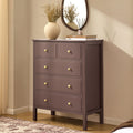 Dusklia - Carolina 5 Drawer Chest - Mocha