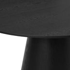 Dusklia - Cassie 4-6 Seater Dining Table - Black Wood