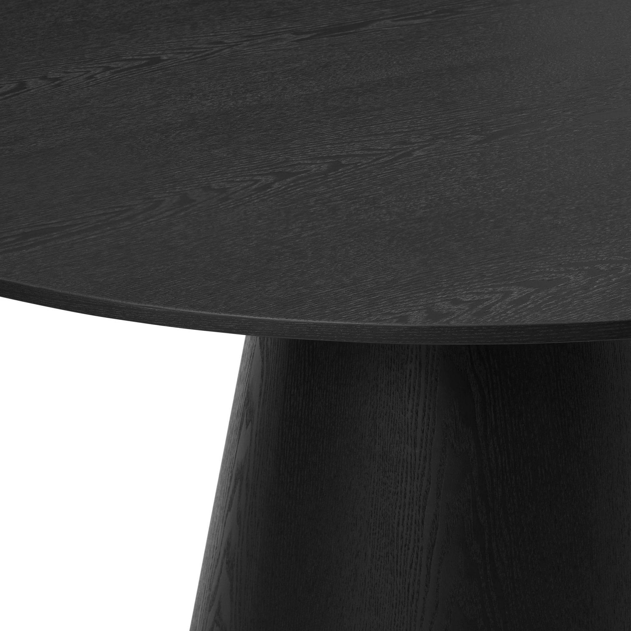 Dusklia - Cassie 4-6 Seater Dining Table - Black Wood