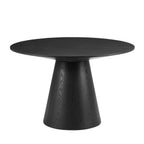 Dusklia - Cassie 4-6 Seater Dining Table - Black Wood